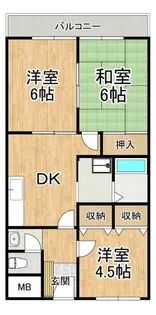 リメインズKハイツ【3階】の間取り