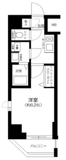 ガリシア品川【5階】の間取り
