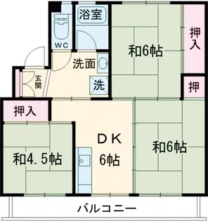 ビレッジハウス名張北1号棟【1階】の間取り