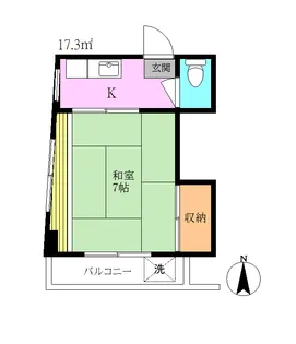 富士ハイツ【2階】の間取り