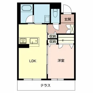 シャーメゾン山王ヒルズA【1階】の間取り