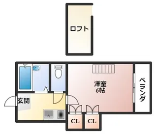 豊中第3マンション【1階】の間取り