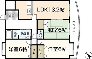 グロリオーサ【3階】の間取り