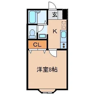 メルウィング桜【1階】の間取り