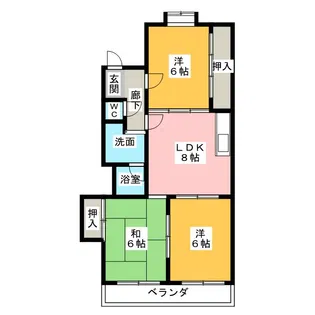 パレスT大森【1階】の間取り