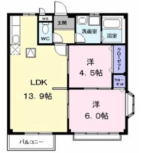 レジデンス吉津【2階】の間取り
