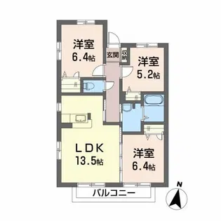 リヴィエール【2階】の間取り