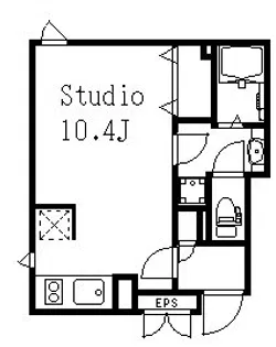 ラティエラ西蒲田【4階】の間取り