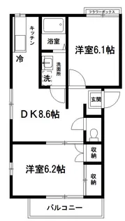 グランハイムたなか(定借 再契約型)【2階】の間取り