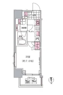 プレジリア東日本橋【7階】の間取り