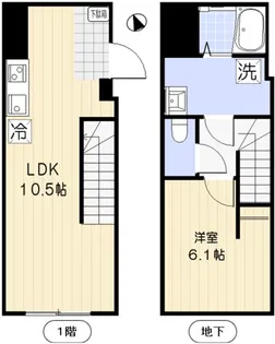品川サザンコート【1階】の間取り