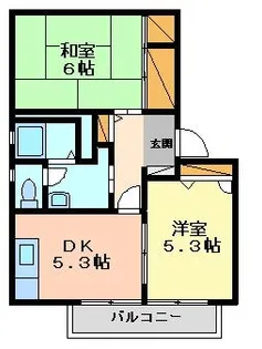 フォーレスセガミ A【1階】の間取り