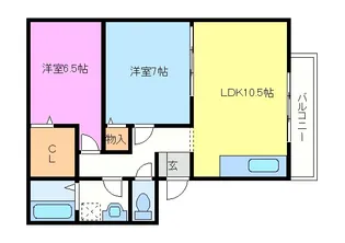 ソレイユ【2階】の間取り