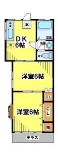 東京都三鷹市新川6【アパート】の間取り