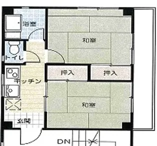 サンライズマンション【2階】の間取り