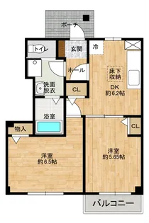プランタン・メゾン【1階】の間取り