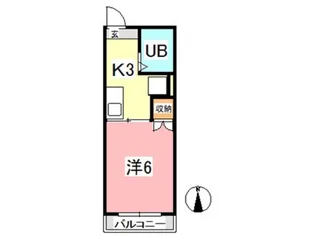 マンションみふねNo8【2階】の間取り