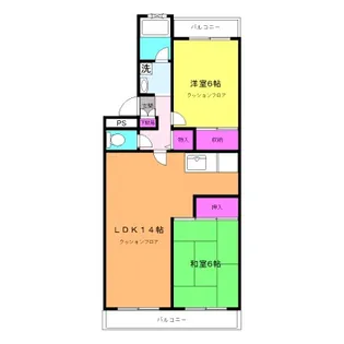 ユーベルハイム【3階】の間取り