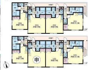 ESCALIER堀ノ内【2階】の間取り