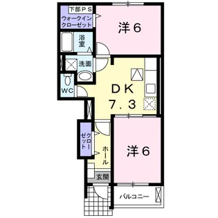 インフィニティ【1階】の間取り