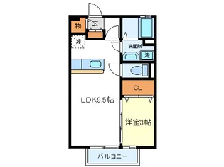 静岡県駿東郡長泉町下土狩【アパート】の間取り