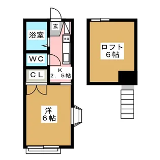 グリーネハイム【2階】の間取り