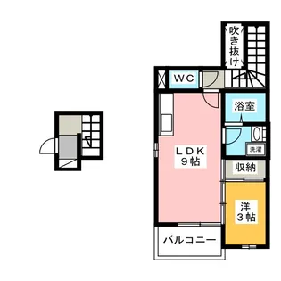 ヴィラージュ八斗島【2階】の間取り