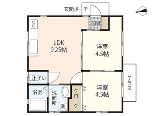 コーポ東山本【2階】の間取り
