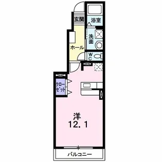 岐阜県大垣市青柳町4【アパート】の間取り