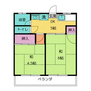 シティハイムスカイウッドA【2階】の間取り
