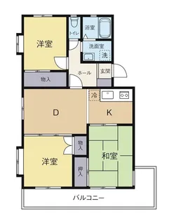 ハイツシャルマンI【3階】の間取り