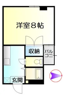 ベルトピアII住吉【3階】の間取り