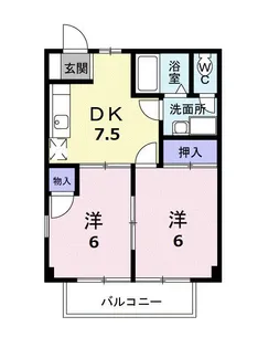 岡山県浅口市金光町占見新田【アパート】の間取り