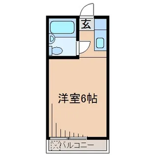 ヴィラ元住吉【1階】の間取り
