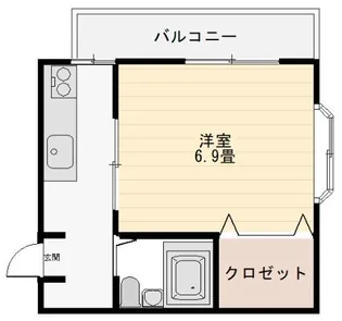新潟県長岡市川崎3【アパート】の間取り