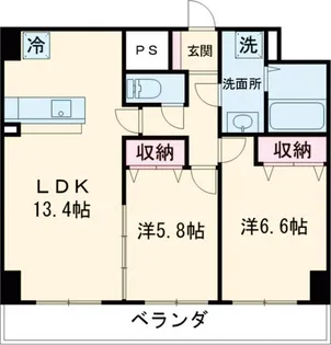 クラティオ【6階】の間取り