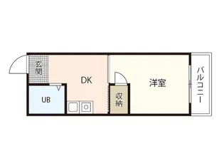 ハイツ観音【2階】の間取り