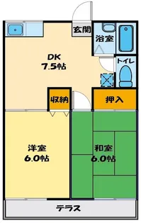 ベルゾーネ氷川 A【1階】の間取り