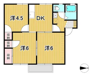 3DKの間取り画像