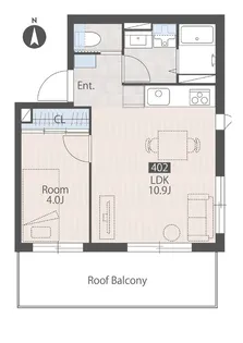 リバーサイド木場【4階】の間取り