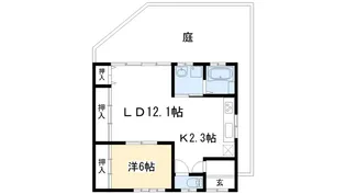 京都府京都市左京区上高野北田町【一戸建】の間取り