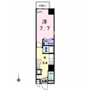愛知県名古屋市中区丸の内1【マンション】の間取り