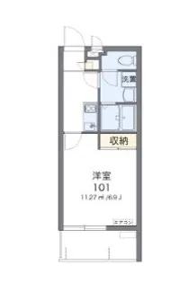クレイノアリエッタ【2階】の間取り