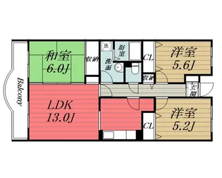 千葉県千葉市若葉区小倉町【マンション】の間取り