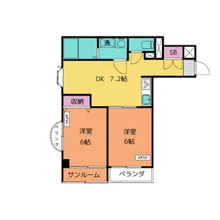 レジデンスナカガワ【3階】の間取り