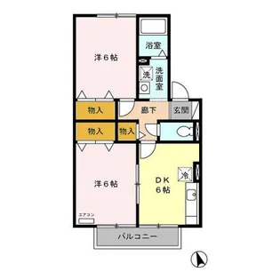 エピナール D【1階】の間取り