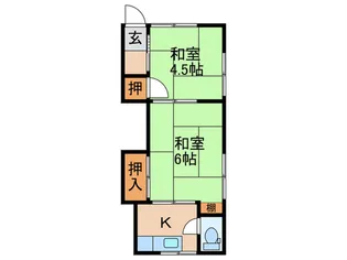 磯崎荘【1階】の間取り