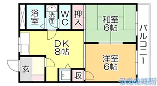 サンフィールド【1階】の間取り