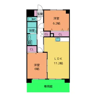 ルイーズ【1階】の間取り
