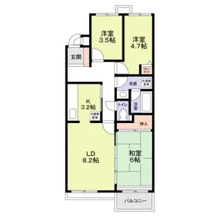 コスモリード三軒茶屋【3階】の間取り